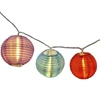10 Count Led Multicolor Nylon Lantern String Lights Globe Style Lantern Lamp for Home Kids Tepee Princess Tent Decorations