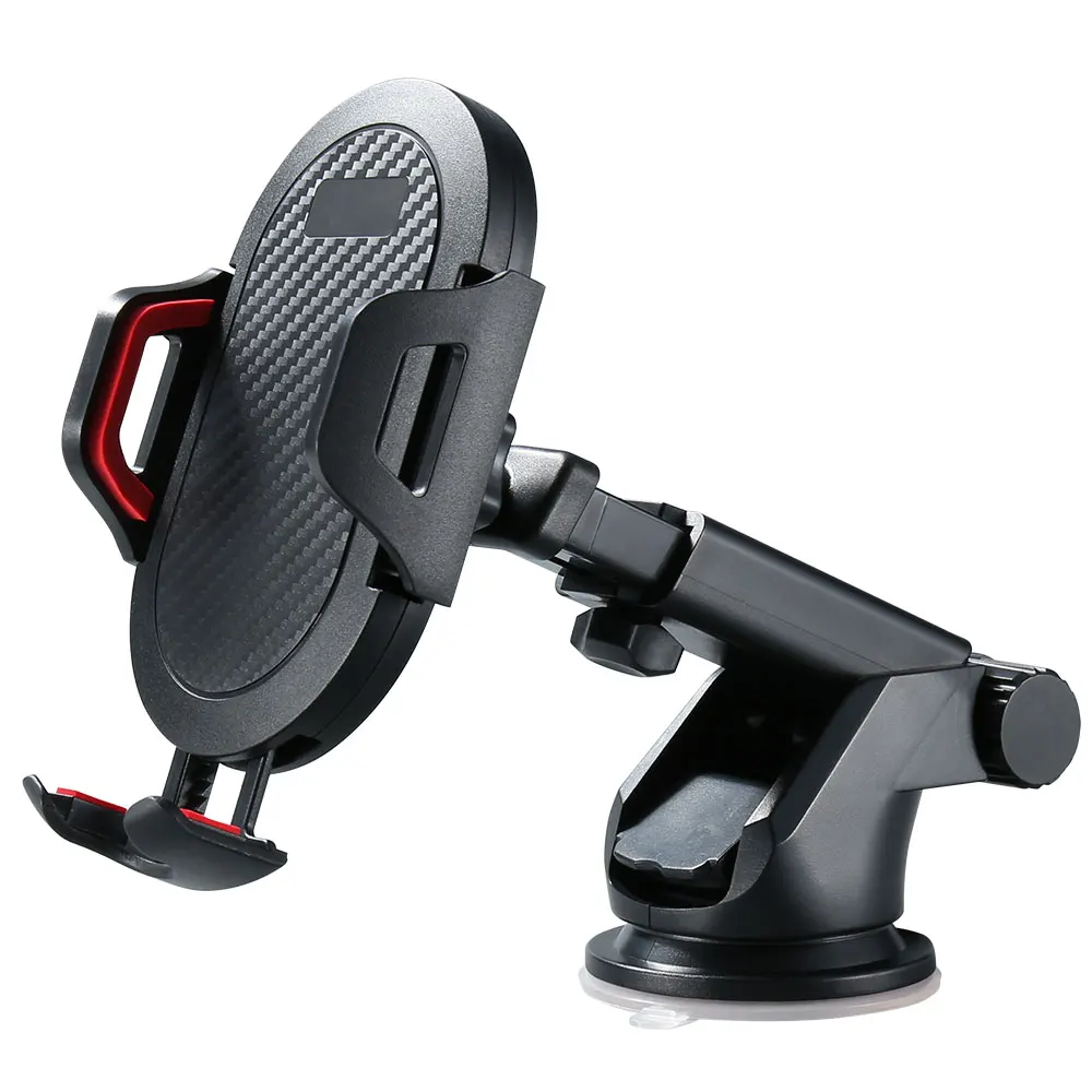 

Amazon hot selling Mobile Car Phone holder Stand For IPhone ,360 Degree Rotation Suction Cup Phone Holder for Samsung, Black,red,gray