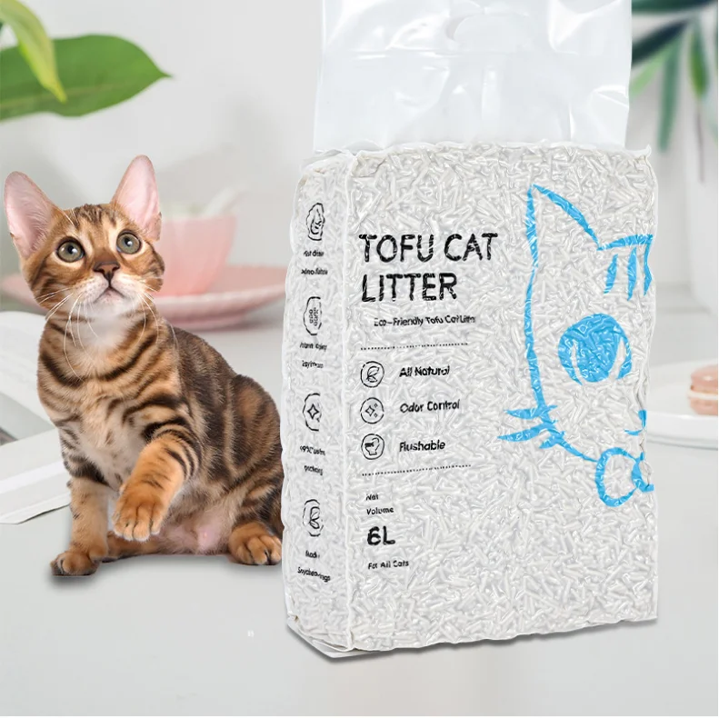 

premium quality natural materials tofu clumping cat litter