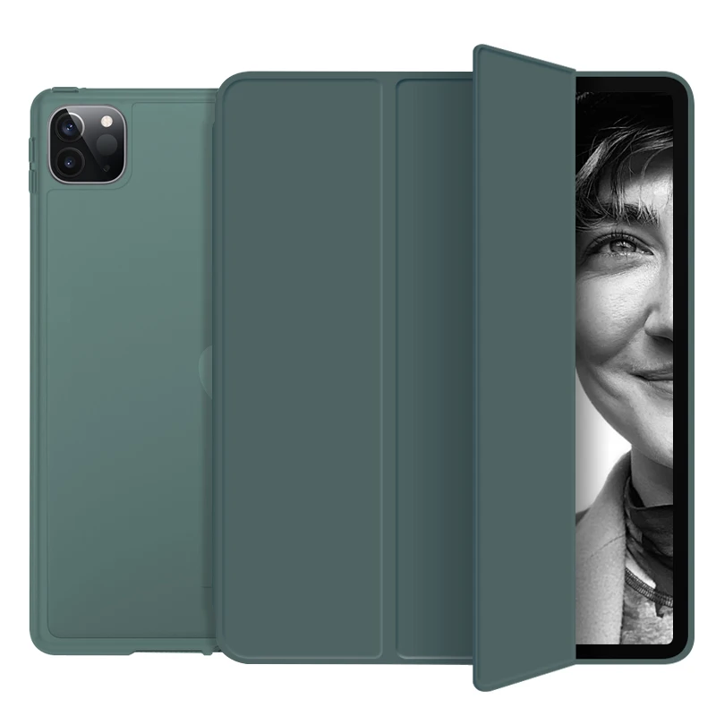 

Soft Edge TPU PC Case for iPad pro 12.9 2020 Waterproof flip case for new iPad pro