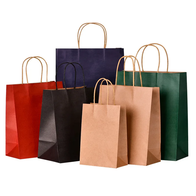 

Custom Kraft paper packaging bag takeaway packaging paper bags