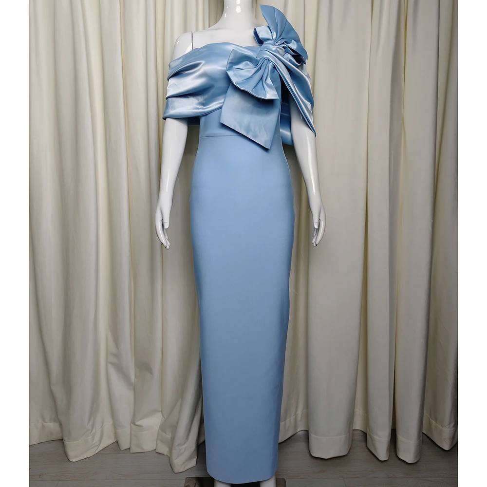 Off Shoulder Mermaid Evening Dress Bow