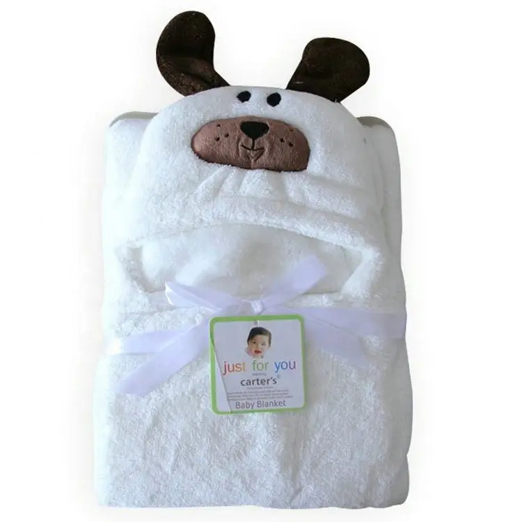 

2020 New blanket cartoon cow autumn winter thickened hooded baby bathrobe children's cape