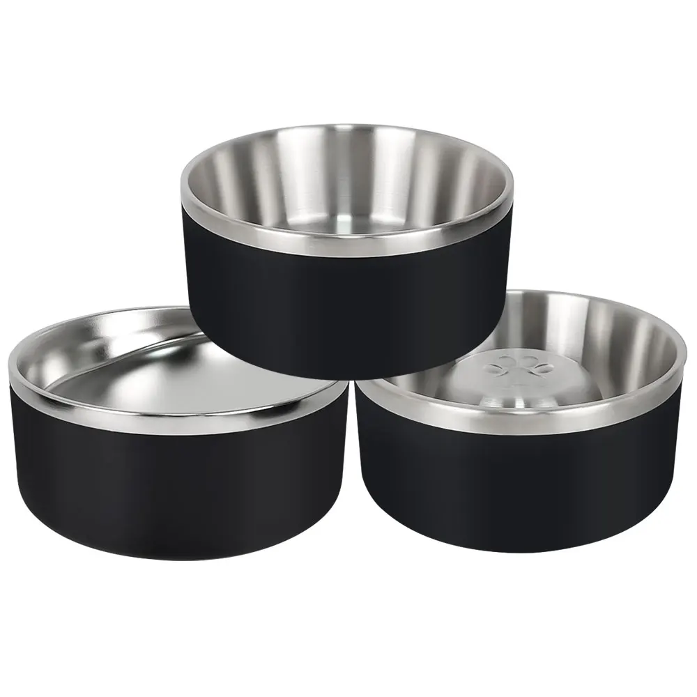 

BAMING High Quality Wholesale Custom Logo Pet Dog Cat Brid Food Water Bowl Add Non-slip Mat