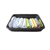 Set of 2 plastic wicker bathroom storage basket for home or hotel