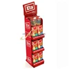 Metal Floor Standing Display Units Display Rack For Chips Cackers/Snack Food/Canned Jarred Packaged Display Rack