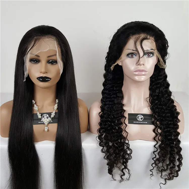 

Highknight Qingdao Supplier 100% Human Hair 613 Natural Color Straight Cuticle Aligned Hair Lace Front Wig Dropshipping