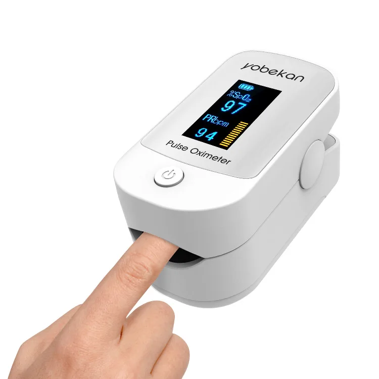 

Yobekan Medical Oxy Meter Oximetro Digital Blood Pressure Finger Oxygen Sensor Oxymetre Pulse Oximeter