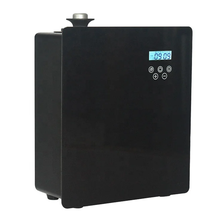 

CNUS S600 Olfactory 150ml timer Waterless Oil Cold Mist Nano Aerosol Dispenser Fragrance Oil HVAC Scent Diffuser for Home, Black white
