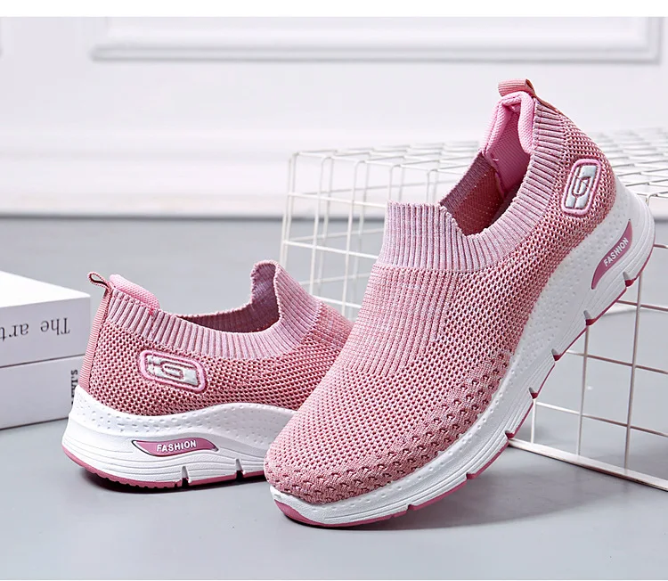 

Sock Sneakers Ladies Nursing Work Mesh Casual Running Jogging Shoes Women's slip on Walking Shoes loafers