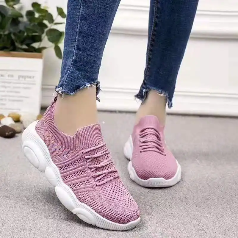 

2019 new arrivals shoes women casual sport shoe ladies flat shoes, Black,grey
