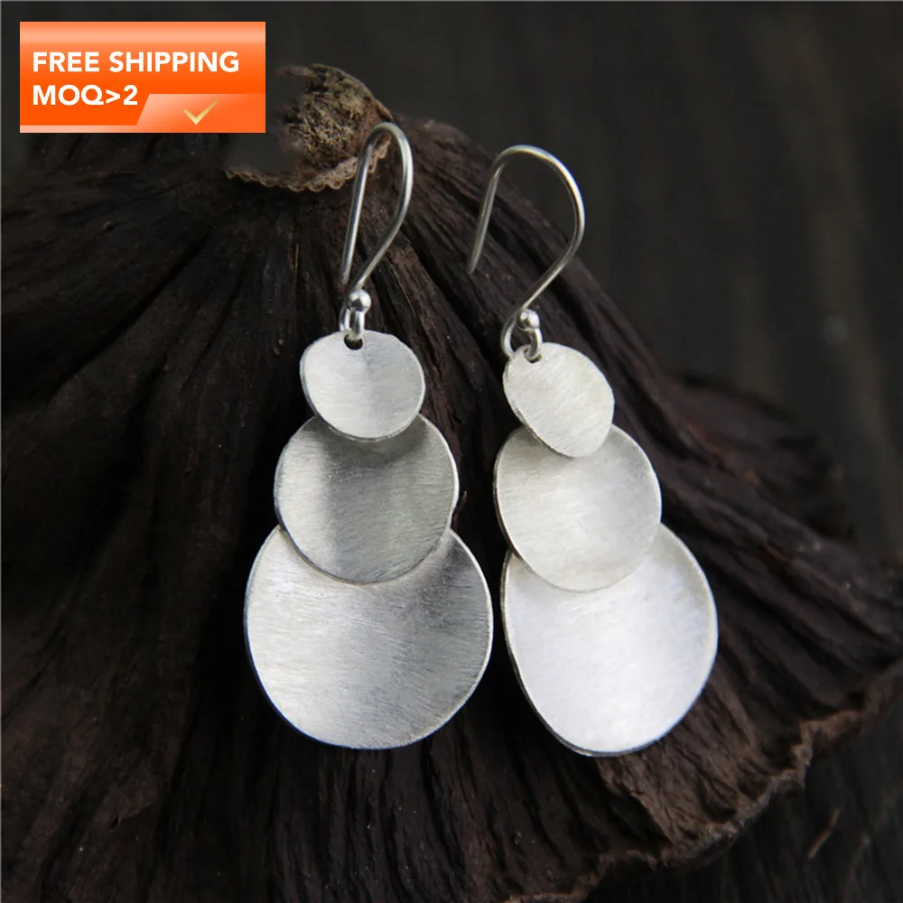 

Wholesale 925 Sterling Silver Dangle Drop Handmade Fashion Long Earrings