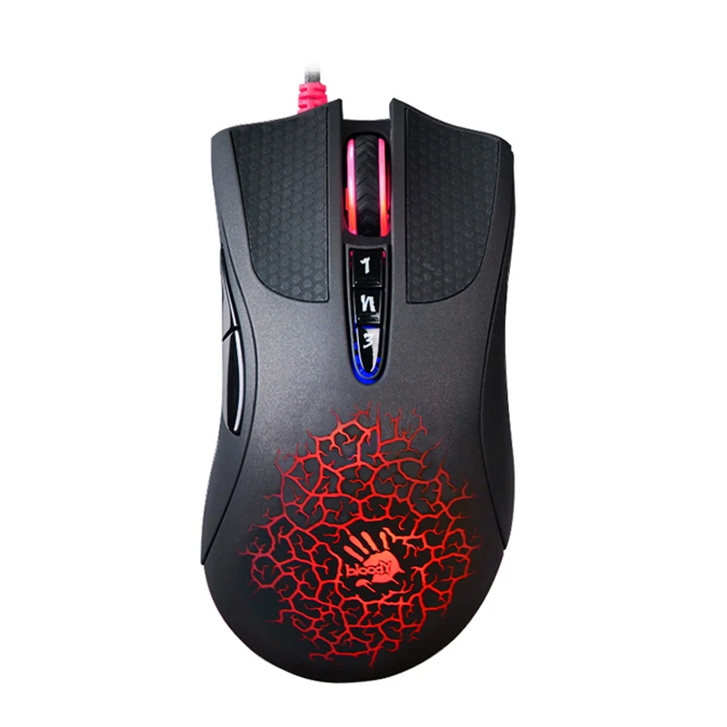 

Reasonable price 4000 CPI 3 shooting modes A4tech bloody A90 light strike gaming mouse, Black