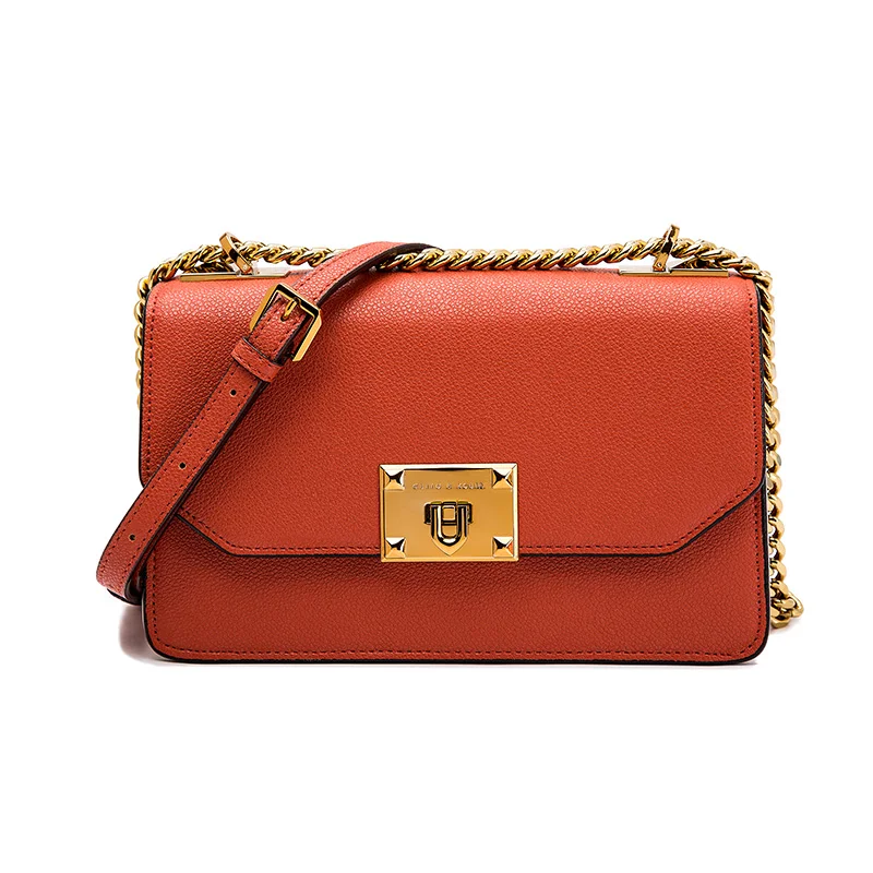 

Hot Selling Edge Paint Pu Leather Fashion Girls Wild New Small Shoulder Purses Handbags Crossbody