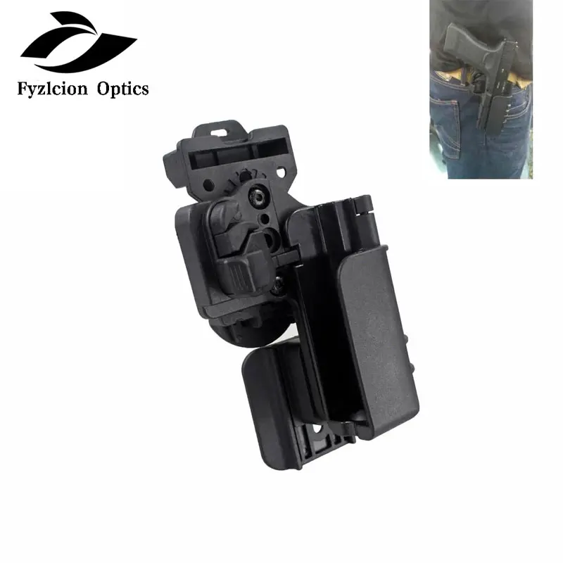 

Tactical OWB Gun Case Hunting Glock 19/34 Holster Condition 3 Carry Quick Holster Right Hand Pistol Holder Fit For Glock 17/22, Black