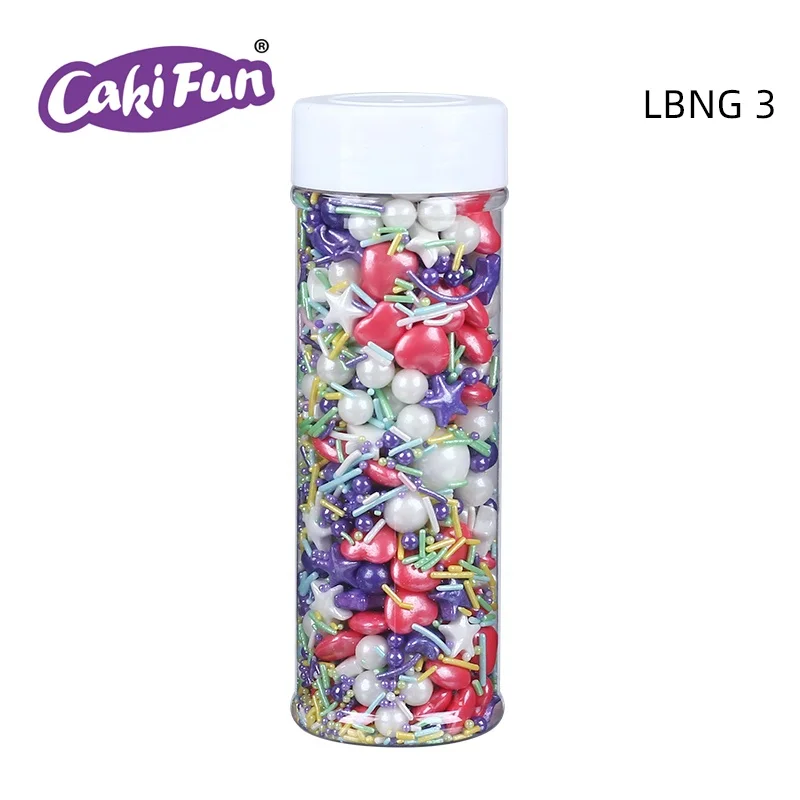 
Love Bakery Colorful Sugar Pearls Press Candy For Cupcakes Bakery Ingredients Edible Mixed Sprinkle Blends Cake Decorations 