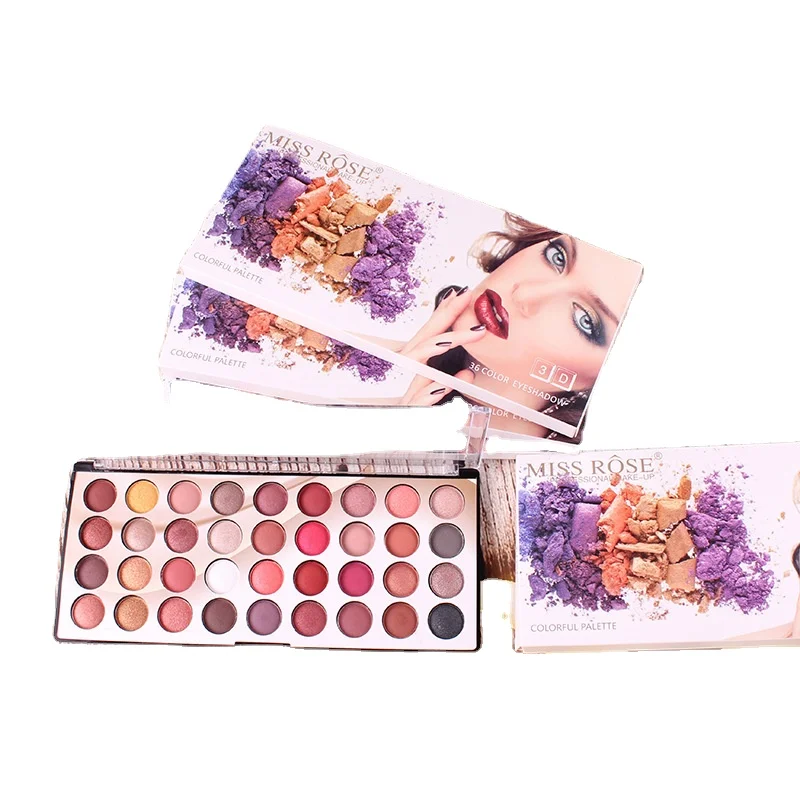 

Miss Rose Professional Wholesale Eyeshadow Pigment Palette Natural Eye Make-up, 36 color