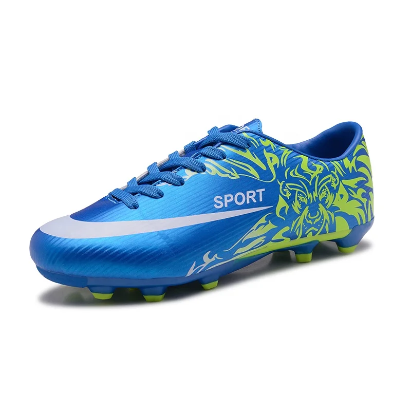 

Youth Indoor Lawn Training Football Shoes Low-cut Comfortable Training Shoes Lightweight Spiked Soccer Shoes