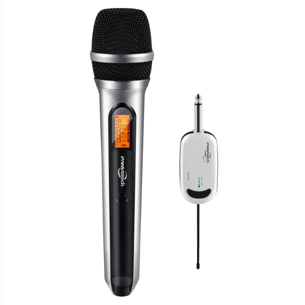

UHF Wireless Microphone, Panvotech handheld mic with mini receiver for Karaoke