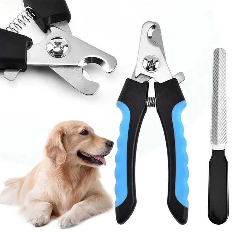 

Various Color Pet Grooming Trimmer Tool Safety Stainless Steel Cat Dog Nail Cutter Clipper Set, Colorful