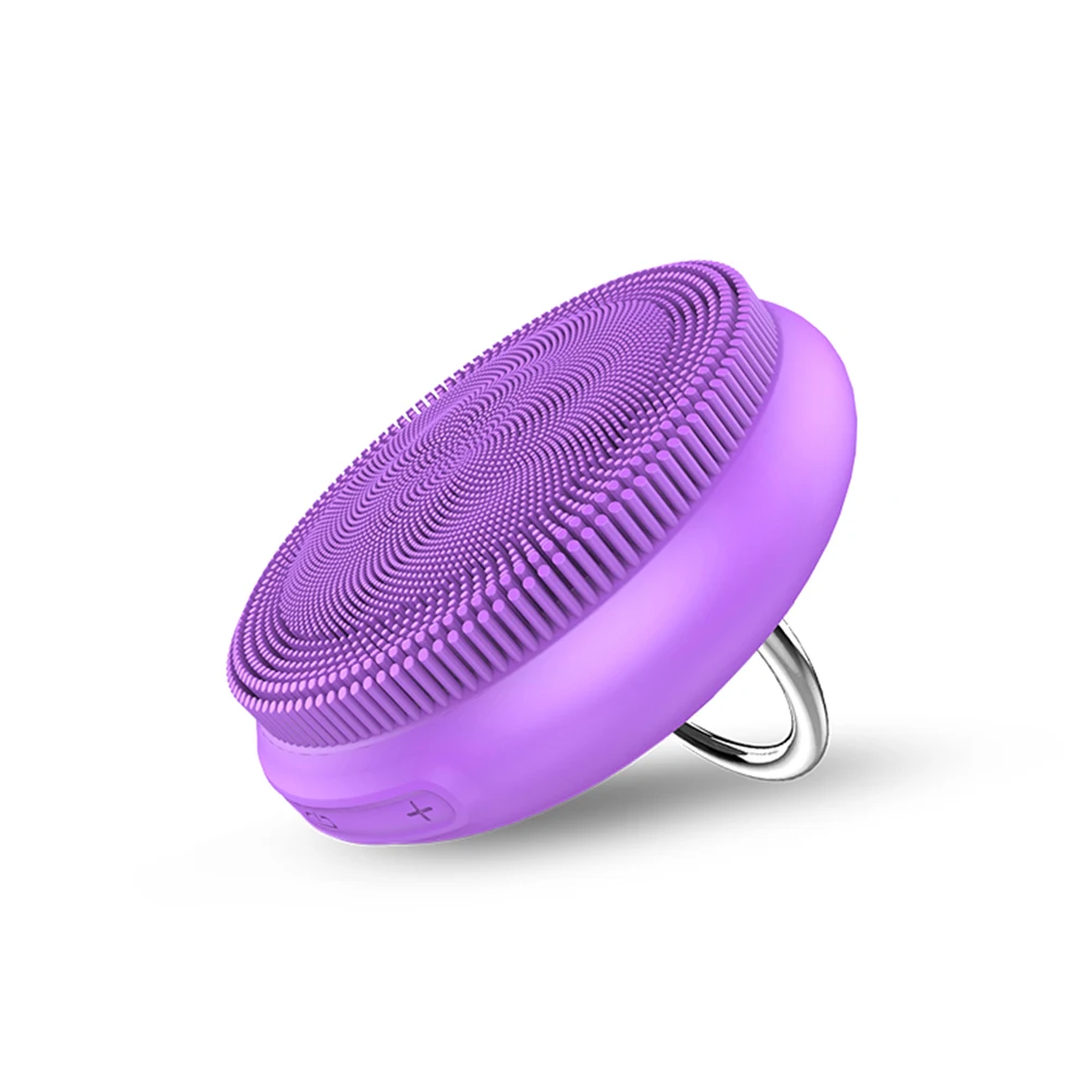

2021 Wholesale Customized Waterproof Beauty Care Face Cleansing Brush Face Massager Silicone Electric Ultrasonic Facial Brush