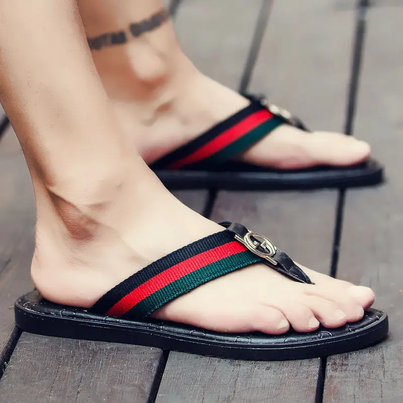 

2021 summer new high-quality PVC comfortable non-slip outdoor men's casual slippers