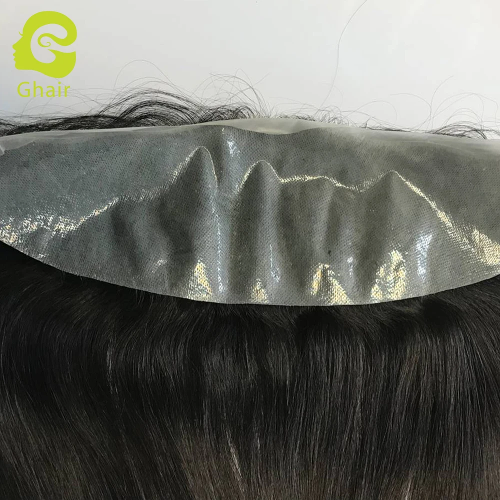 

New Arrival V-loop thin skin 13x4 PU fronta super natural hairline silky straight wavy remy human hair, 1b#