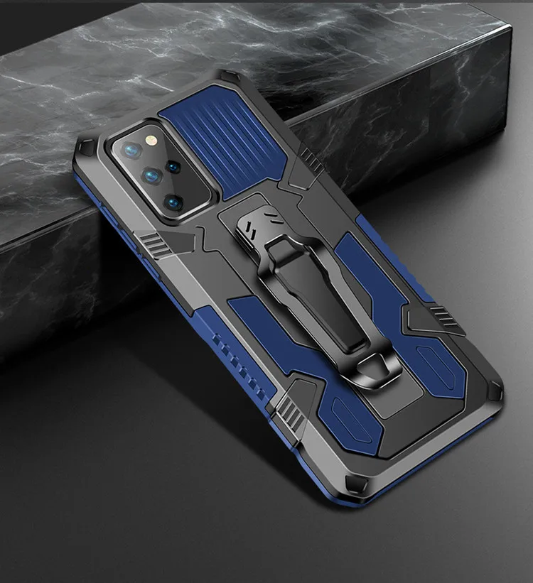 

High quality tpu pc armor shockproof magnetic mobile phone case holder belt for Samsung