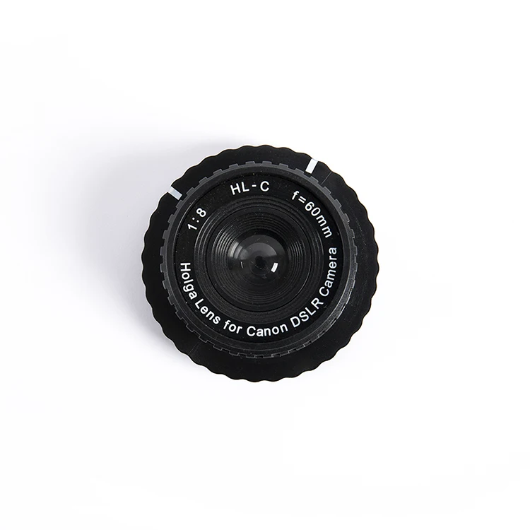 

Holga Pinhole Lenses 60mm f/1:8 Plastic Optical Wide Angle Manual Fixed Focus Lens for Canon DSLR Camera, Black,red