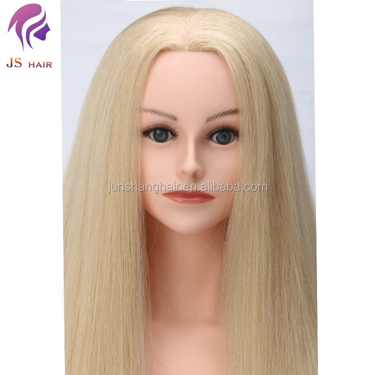 Salon Long Hair Mannequin Training Head With Clamp,Hairdressing Dolls