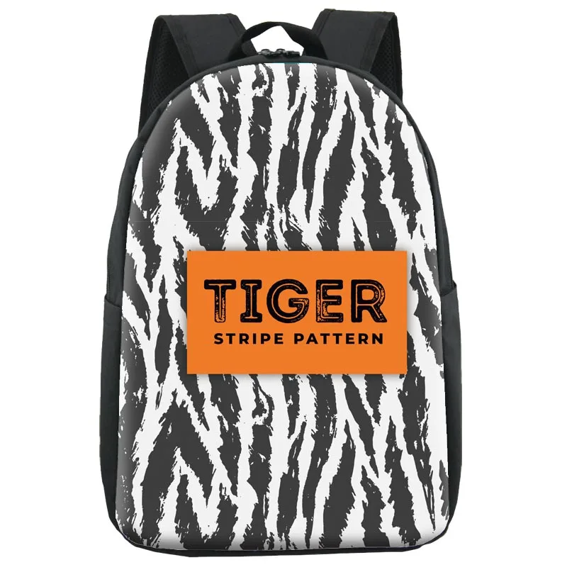 

ONE2 Design Custom Polyester African Fabric Animal Skin Kids School Backpack with Lunch Bags for Teenagers, Accept customized
