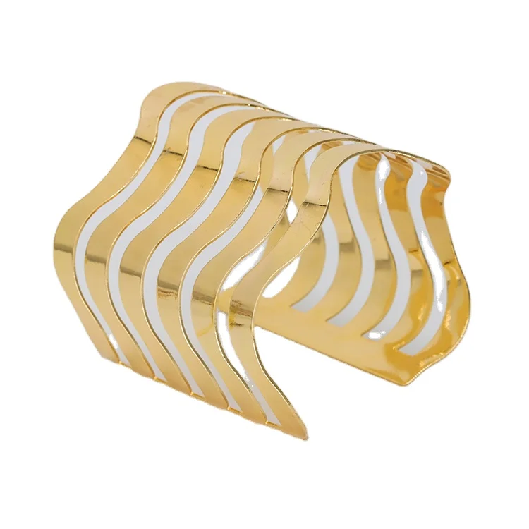 

Popular new fashion gold plated stainless steel bangle jewelry luxury bangle for lady and girls