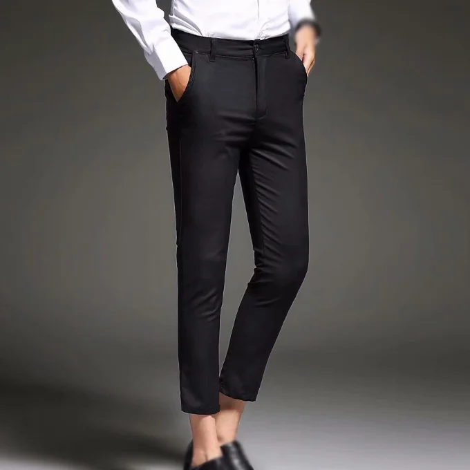 
Men Suit Pant Man Nine Cent Pants Male Casual Trousers 