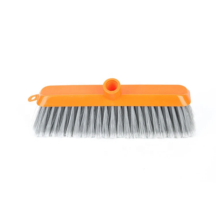 Wholesale household soft bristle plastic broom head for indoor cleaning broom