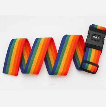 

Hot Selling Custom Logo Travel Accessories Sublimation Bag Strap Luggage Strap