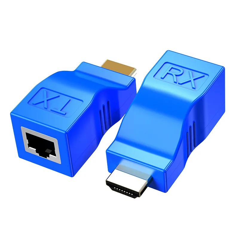 

TX RX 30 meters HDMI-compatible Extender over cat5e/6 RJ45 cable Factory price can OEM 30M H DMI Extender