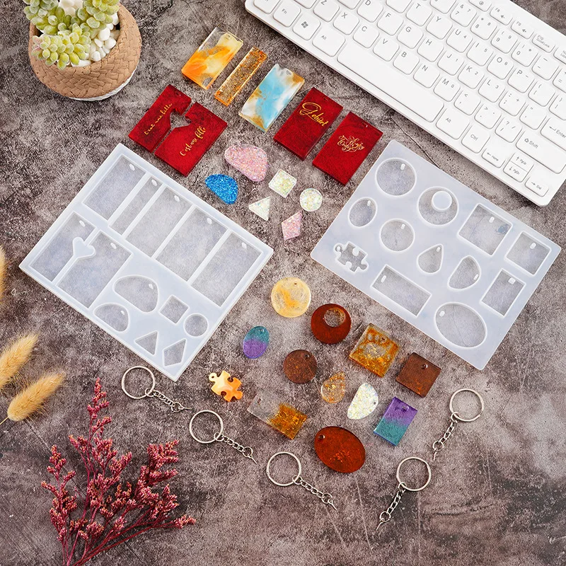 

Multi-gem Silicone Mould Jewelry Making Epoxy Pendant Mould Craft Tool Diy Handmade Ornaments