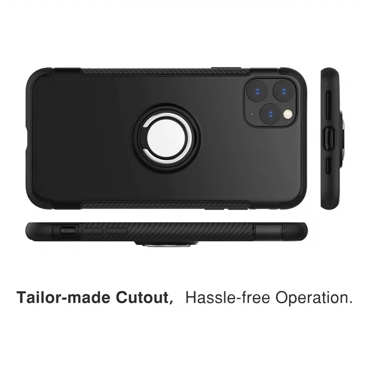MoKo New arrival shockproof 360 degree rotating ring kickstand cellphone case for iPhone 11 Pro 5.8 inch 2019