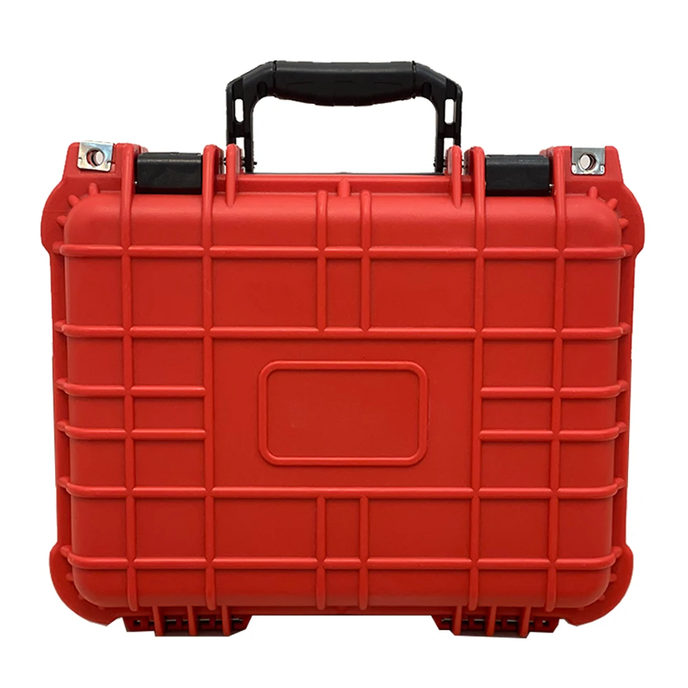 

Red handheld safe box protective plastic case with handle