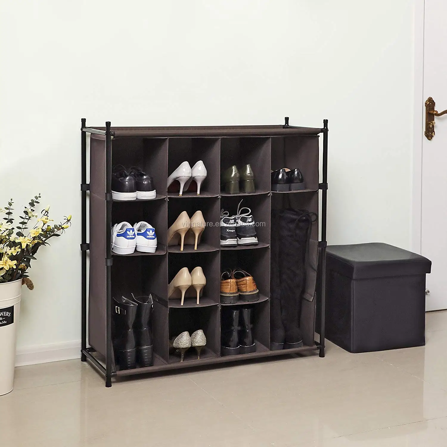 Shoe Rack For 36 Pairs Of Shoes Standing Storage Organizer Shelf With Dust Proof Cover Buy Shoes Storage Organizer Shelf Shoe Rack For 36 Pairs Shoes Shelf Commercial Shoe Rack Product On Alibaba Com