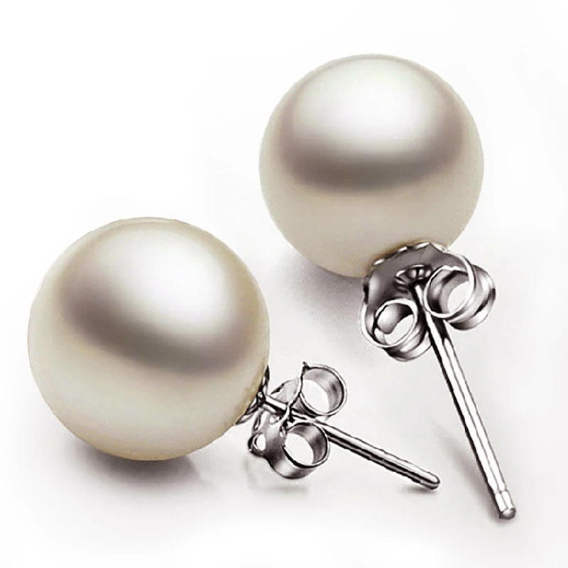 

Silver Color S925 Sterling Garnet Earrings for Women Orecchini Round Bizuteria Gemstone Topaz Pearl Garnet Jewelry S925 Earring