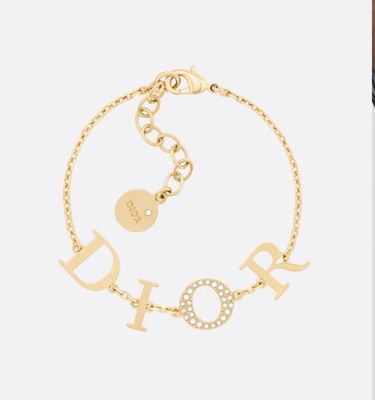 

HAOY Fashion Ladies Gold Diamond Diorally Bracelet Gold Plated brass Chain Bracelet