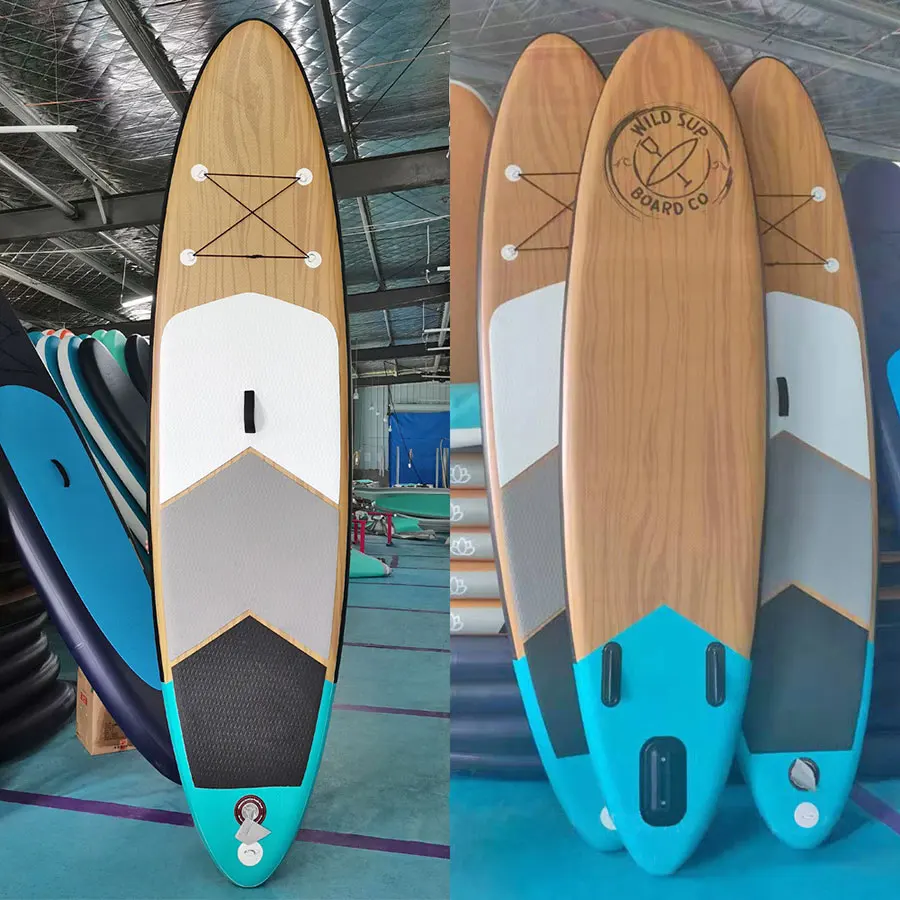 

10'6''x32''x6'' Wooden SUP custom factory paddle board all round race inflatable isup stand up paddle board