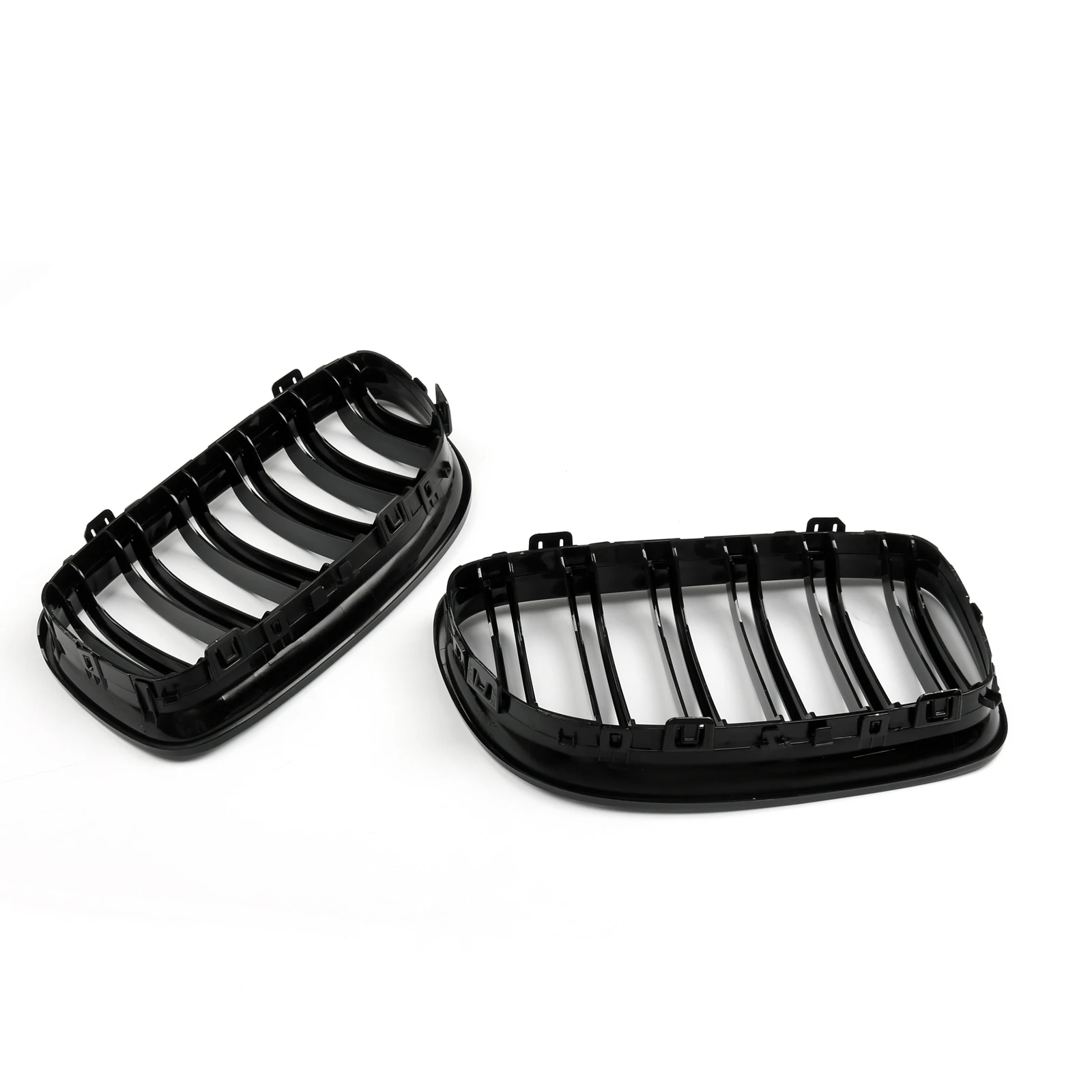 

Areyourshop Front Kidney Hood Grilles Gloss Black For BMW E90/E91 LCI 3 Series 2008 2009 2010 2011 2012, Gblack