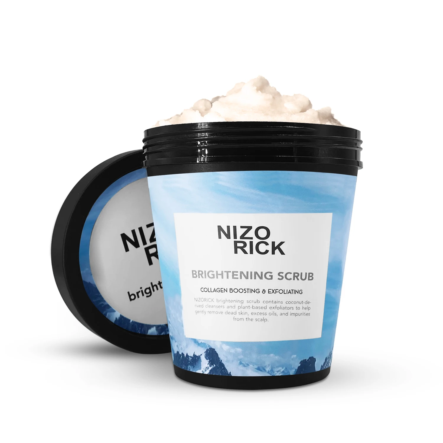 

Nizorick Hair Scrub Organic Sea Salt Shampoo Nourishing Anti-Itching Hair Treatment Detox Hair Scalp Scrub