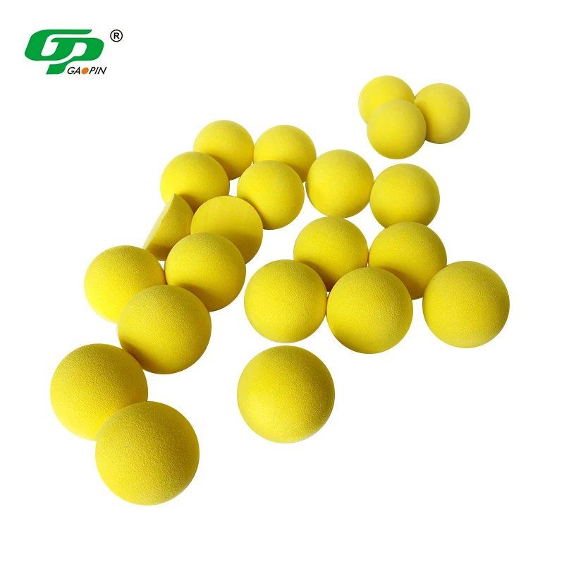 

Factory Price Golf Driving Range Balls Logo Customized Bulk Golf Ball Soft EVA Golf Practice Ball, Yellow