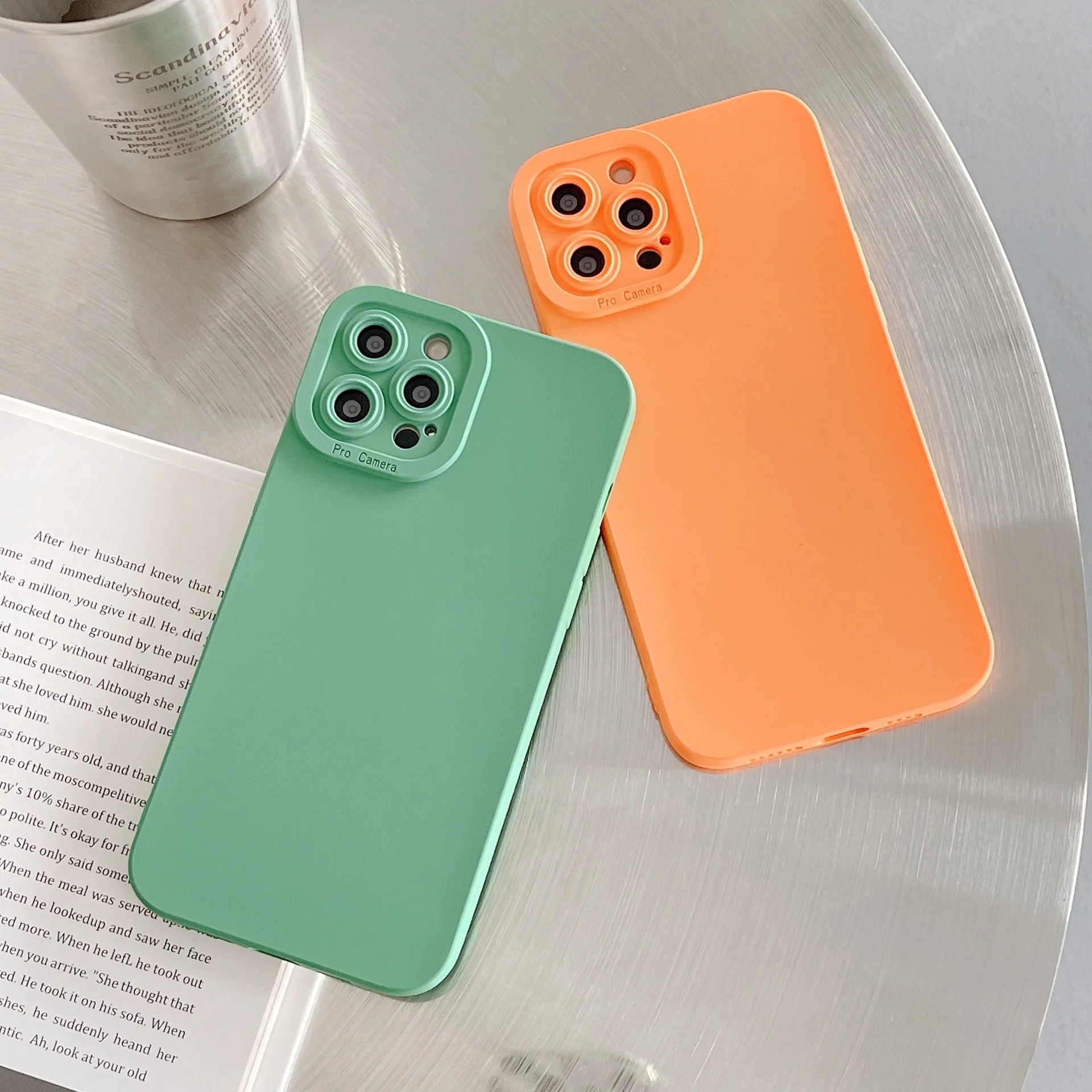 

LOW Price Soft Tpu Silicone touch Slim case for iphone 11 12 pro Shockproof Mobile Phone Cover for iphone 13, 7 colors