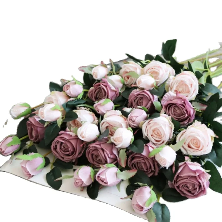 

A bunch of beautiful artificial peony roses Silk flowers Home garden party wedding decoration Artificial flowers