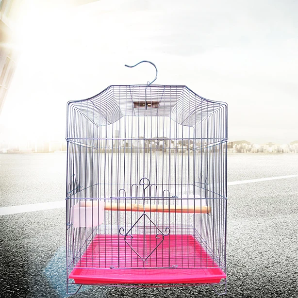

New Design Safety Stainless Steel Stocked Large Bird Cage, Carriers, Red,blue