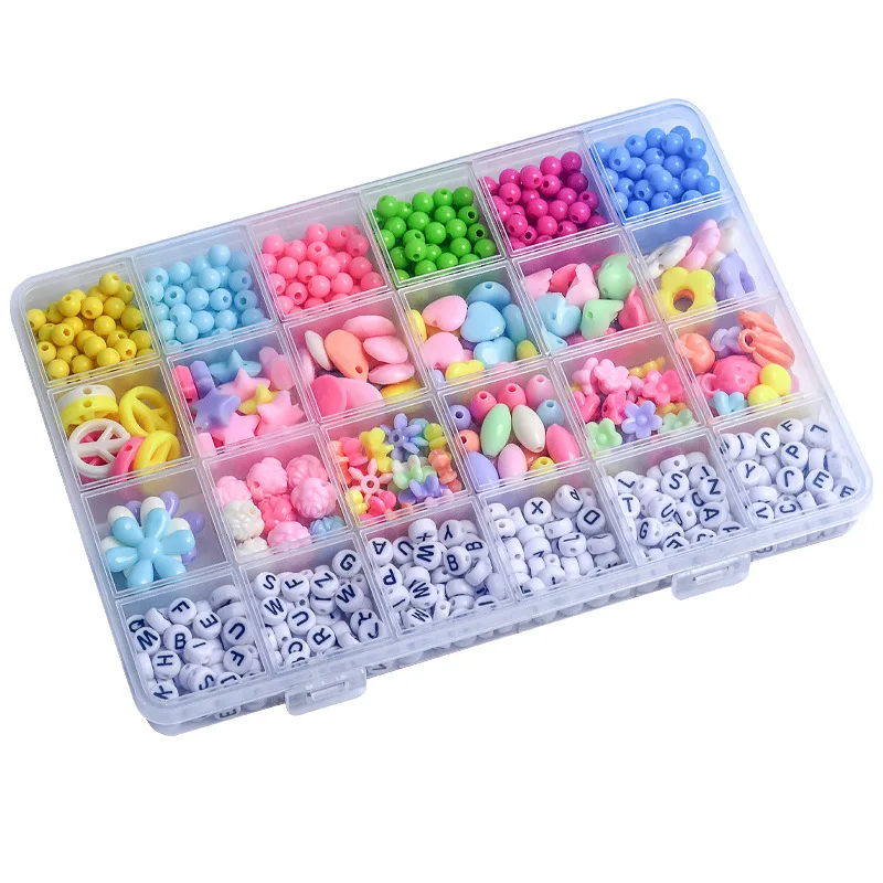 

Hobbyworker Hot Selling Glass Beads Baked Paint Beads for Children DIY Handmade Jewelry making Kit Materials, Picture